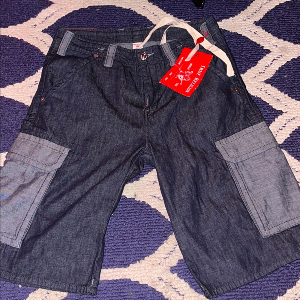 True religion cargo shorts
